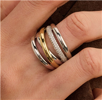 Ringe Ti Sento Milano Dame in Silber Cubic Zirconia 925 Ct 12421ZY/56 - 12421ZY/56